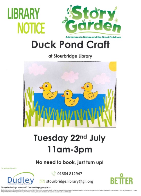 Stourbridge Library - Duck Pond Craft